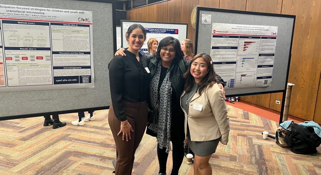 Shivani, Mary, and Ivana at AHS Research Day