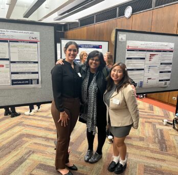 Shivani, Mary, and Ivana at AHS Research Day
                  