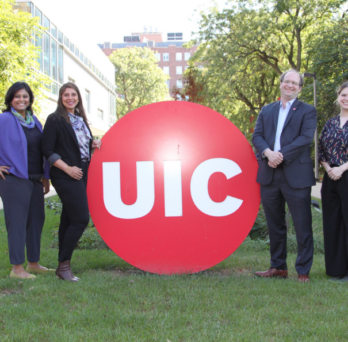 Project team members from the College of Applied Health Sciences at UIC
                  